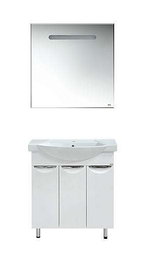 Misty Тумба для умывальника Лаванда 75 прямая – фотография-4