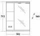 Onika Зеркальный шкаф Балтика 58.01 L – картинка-6