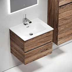 Sancos Тумба с раковиной Urban 60 дуб чарльстон раковина Element 61 CN7001 – фотография-2