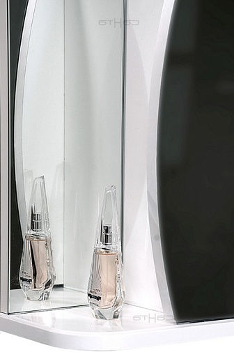 СанТа Зеркальный шкаф Волна 60 R свет – фотография-4