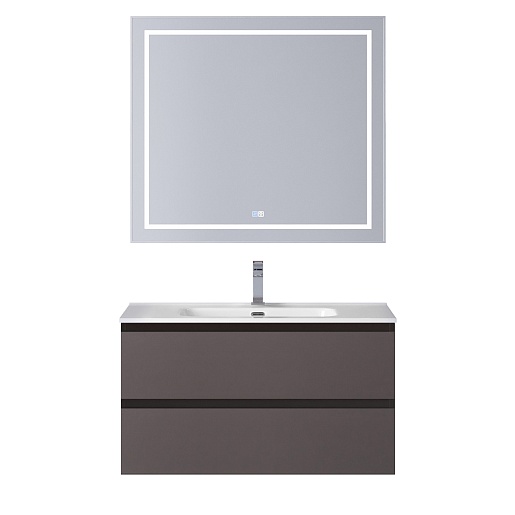 BelBagno Тумба под раковину Kraft 80 подвесная Темно-Серый матовый – фотография-12