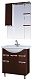 Misty Зеркальный шкаф Жасмин 75 L коричневый, эмаль – картинка-6