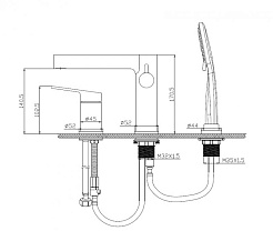 BelBagno Душевая система Delta DEL-BVD3-IN сатин – фотография-2