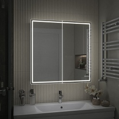 Vigo Зеркальный шкаф Geometry Comfort 800 с бесконтактным выключателем – фотография-7
