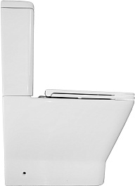 Azario Унитаз-компакт Joy AZ-2168-UQ3 безободковый с бачком с сиденьем микролифт белый – фотография-4