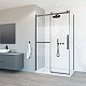 Vincea Душевой уголок Como Soft 120x100 VSR-1CS1012CLGM профиль вороненая сталь стекло прозрачное – фотография-14