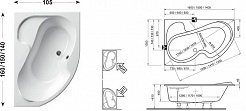 Ravak Акриловая ванна Rosa I 140 R – фотография-6