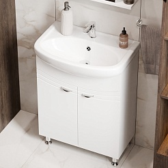 Водолей Тумба под раковину Эльба 60 белая – фотография-6