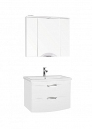 Style Line Зеркальный шкаф Жасмин-2 800/С Люкс белый – фотография-2