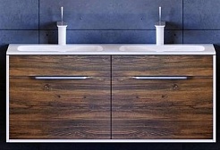 Aqwella Тумба для умывальника Malaga 120 крафт темный – фотография-1