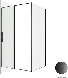 Allen Brau Душевой уголок Priority 120x80 3.31033.BBA/3.31042.BBA чёрный браш – фотография-4