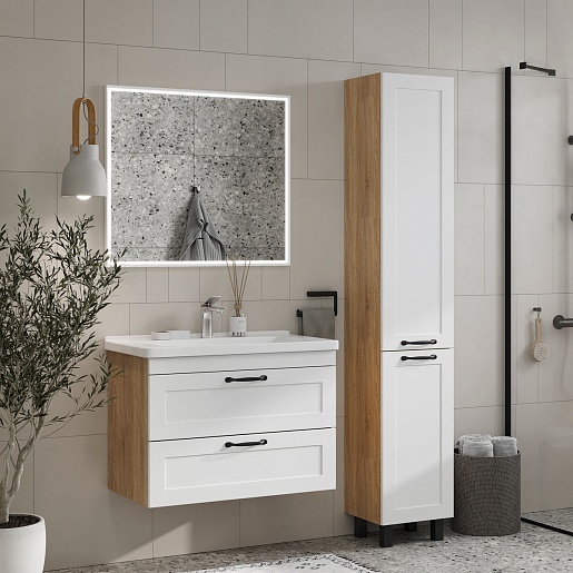 Equil Зеркало Lago 80 белый – фотография-6