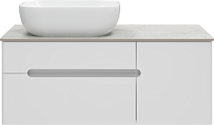 Misty Тумба под раковину Роял 100 подвесная белая матовая