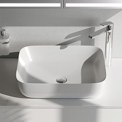 Am.Pm Мебельная накладная раковина Func 51 белая глянцевая – фотография-3