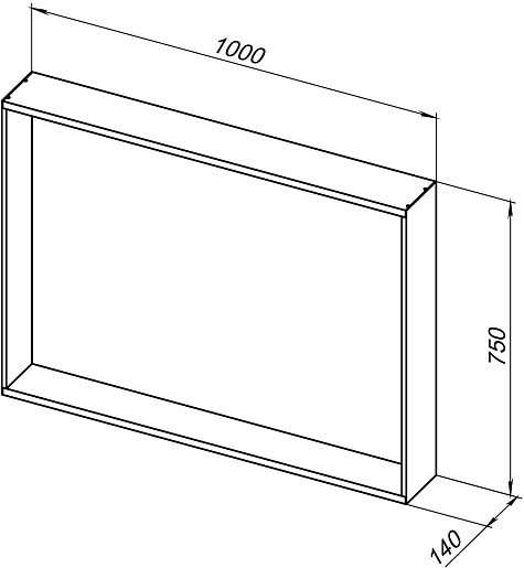 Allen Brau Зеркало Reality 100 1.32020.02 серебро браш – картинка-5