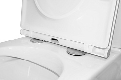 Azario Унитаз-компакт Maro AZ-2125 безободковый с бачком с сиденьем микролифт белый – фотография-12