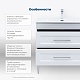 Aquanet Тумба под раковину Бостон New 80 подвесная белый сатин – картинка-30