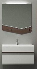 Velvex Мебель для ванной Crystal Cub 70 белый/ темный лен – фотография-1