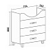 Runo Мебель для ванной Рига 75 напольная – картинка-14