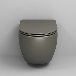 Grossman Унитаз подвесной Color GR-4455GSMS хаки матовый – фотография-4