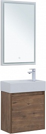 Aquanet Мебель для ванной Nova Lite 50 подвесная дуб рустикальный – фотография-2