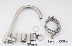 Frap Смеситель для кухни F40899 сатин – фотография-2