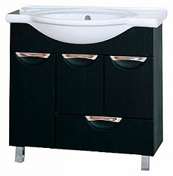 Misty Тумба для умывальника Глория 85 с б/к венге – фотография-1