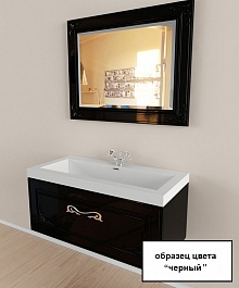  Пенал для ванной "Regale" черный – фотография-2