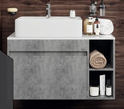 Onika Тумба под раковину Нейт 90 бетон чикаго – фотография-1