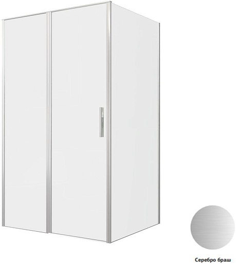 Allen Brau Душевой уголок Priority 120x100 3.31032.BA/3.31047.BA серебро браш – картинка-5