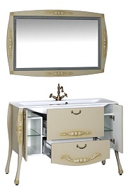 Aquanet Тумба с раковиной "Виктория 120" олива – фотография-5