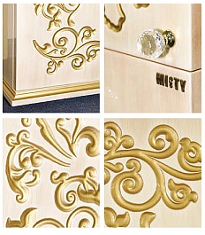 Misty Тумба с раковиной Бабочка 75 бежевая патина – фотография-3