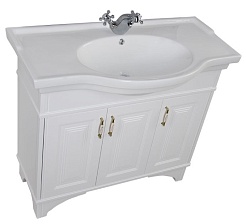 Aquanet Тумба с раковиной Валенса 100 белая (180302) – фотография-2