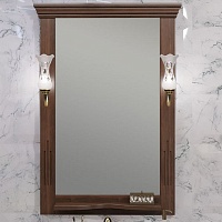 Opadiris Зеркало для ванной Риспекто 65 орех антикварный