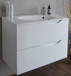 BelBagno Тумба с раковиной подвесная CLIMA 100 Bianco Lucido – фотография-1