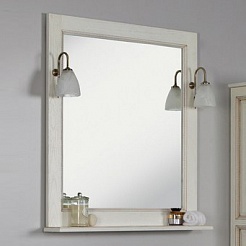 Акватон Зеркало для ванной "Жерона 85" белое золото – фотография-1