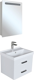 Mixline Мебель для ванной Стив 60 R подвесная белая – фотография-1