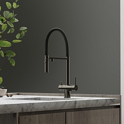 Sancos Смеситель для кухни Imola SC4010GG вороненая сталь – фотография-3