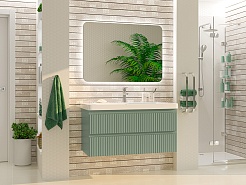 Brevita Мебель для ванной Victory 105 подвесная зеленая – фотография-2