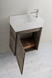 BelBagno Тумба с раковиной KRAFT MINI 450 L Pino Pasadena – фотография-5