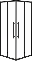 Esbano Душевой уголок Flex 90x90 ESF-90KV-B профиль черный матовый стекло прозрачное
