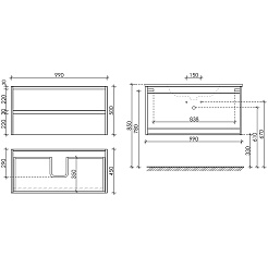 Sancos Тумба с раковиной Libra 100 дуб галифакс натуральный раковина Element 101 CN7003 – фотография-4