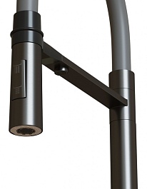 Mixline Смеситель для кухни 35k MLSS-0401BL чёрный графит – фотография-4