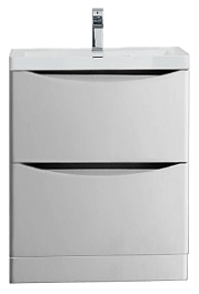 BelBagno Тумба с раковиной ANCONA-N 600 Bianco Lucido – фотография-1