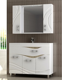 Vigo Тумба с раковиной Mirella 100 белая – фотография-4