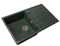 Акватон Мойка "ВЕРОНА" одинарная с крылом, зеленая – фотография-1