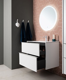 Aquanet Мебель для ванной Вита 80 Flat подвесная белая матовая – фотография-5