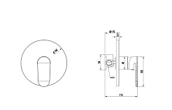 Aquatek Смеситель для душа и ванны Ника AQ1866MB черный матовый – фотография-5