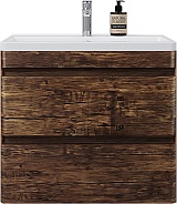Style Line Тумба с раковиной Атлантика 70 Люкс Plus подвесная старое дерево