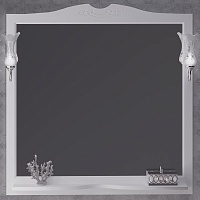Opadiris Зеркало для ванной Валери 105 белое матовое